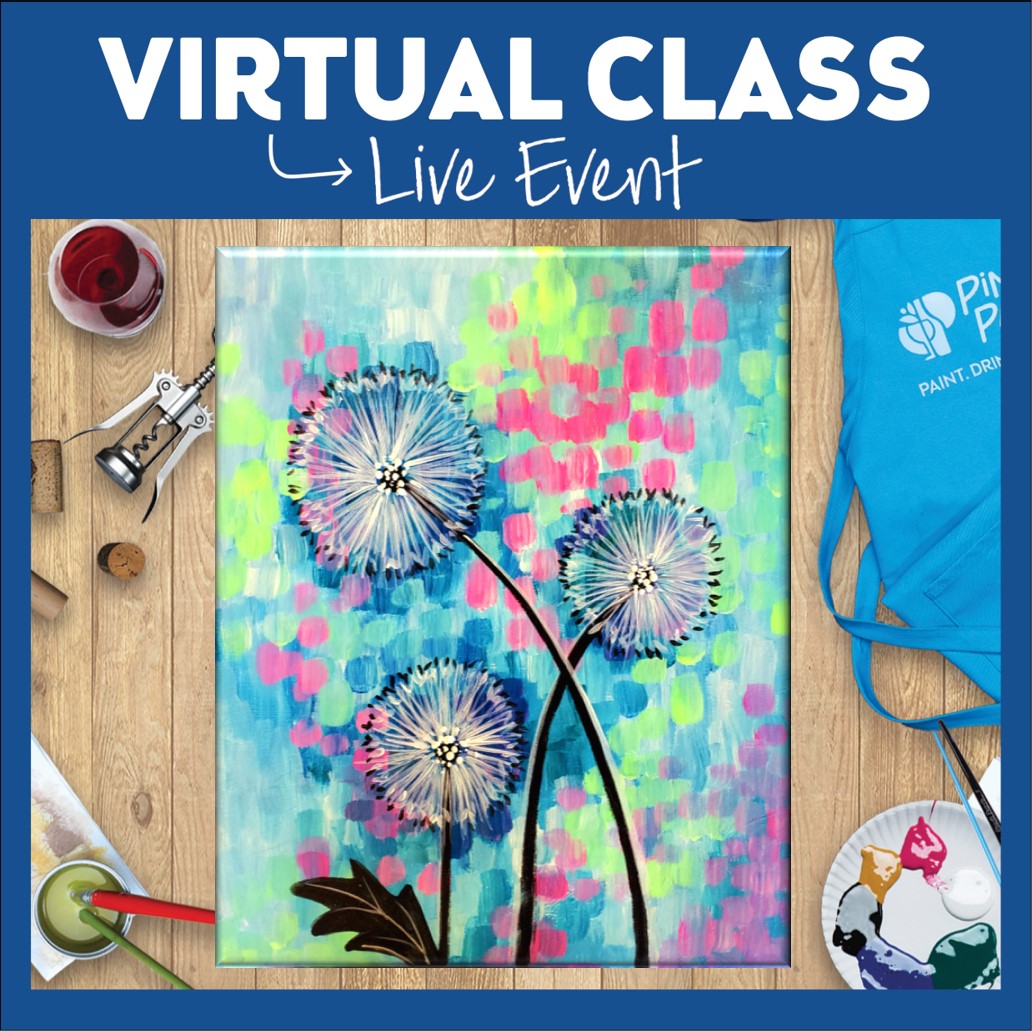 LIVE INTERACTIVE VIRTUAL CLASS-PAINTING KIT INCLUDED